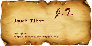 Jauch Tibor névjegykártya